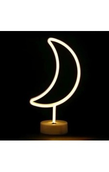Hubrendy Emin Neon Işıklı Ay Masa Gece Lambası Pil+usb 17092623 Hubrendy Emin Neon Işıklı Ay Masa Gece Lambası Pil+usb 17092623