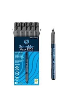 Schneider Asetat Kalemi Permanent S Seri 0.4 MM Siyah 220 - 10 Adet Siyah