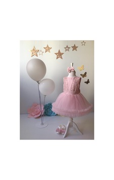 Hayy Baby Kids Wear Dantelli Pembe Tütü Elbise Hayy Baby Kids Wear Dantelli Pembe Tütü Elbise