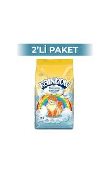 Rainbow Parfümlü Topaklaşan Bentonit Kedi Kumu 2 x 10 L