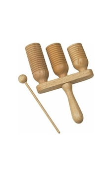 Cox G5-3 Ahşap Agogo 3'lü Üç Tonlu Ahşap Ritim Bloğu Orff Eğitimi İçin Cox G5-3 Ahşap Agogo 3'lü Üç Tonlu Ahşap Ritim Bloğu Orff Eğitimi İçin