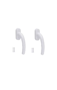2 Adet Beyaz Plastik Pvc Pimapen Pencere Kolu