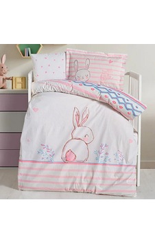 Kanz Ranforce Bebek Nevresim Takım Pembe Kanz Ranforce Bebek Nevresim Takım Pembe