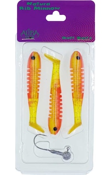 Albastar Natura Rib Minnow Sahte Balığı 01 90mm Albastar Natura Rib Minnow Sahte Balığı 01 90mm