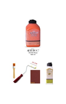 Artdeco Akrilik Boya 500 Ml Turuncu Dolap Boyama Seti Mobilya Boyama Seti Parlak Vernik Artdeco Akrilik Boya 500 Ml Turuncu Dolap Boyama Seti Mobilya Boyama Seti Parlak Vernik