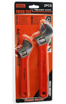 2pcs Set 8 İnç-200mm - 10 İnç-250mm Kurbağacık Anahtar Seti