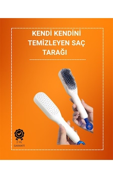 Kafa Derisi Masajlı Kendini Temizleyen Anti-statik Saç Tarağı Tüm Saç Tipleri İçin Mh-hs2129-4444