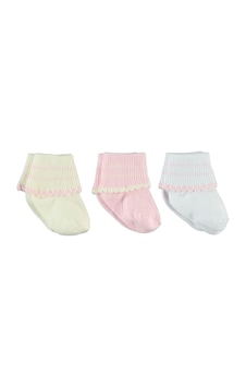 Civilim Civil Baby Kız Bebek 3'Lü Çorap Set 0-6 Ay Pembe (513853674) Pembe Civilim Civil Baby Kız Bebek 3'Lü Çorap Set 0-6 Ay Pembe (513853674) Pembe