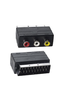 Pm-2067 Scart Erkek-rca Di Şi Ara Mi Ni Adaptör