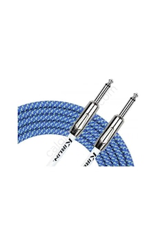 Kirlin Cable IWCX-201PN BL 3Mt Örgülü Enstruman Kablosu - Mavi
