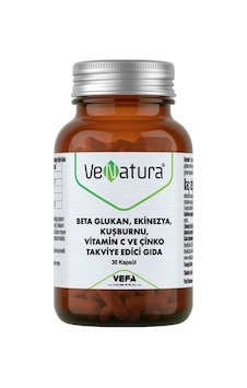 Venatura Beta Glukan Ekinezya Kuşburnu Vitamin C ve Çinko 30 K Venatura Beta Glukan Ekinezya Kuşburnu Vitamin C ve Çinko 30 K