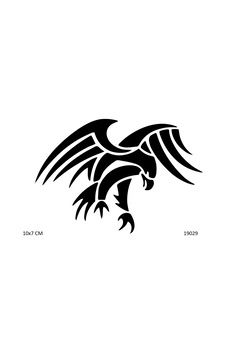 Airbrush Tattoo Keskin Kartal Yapışkanlı Stencil Süsleme Ve Boyama Kalıbı Airbrush Tattoo Keskin Kartal Yapışkanlı Stencil Süsleme Ve Boyama Kalıbı