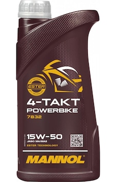 Mannol MN7832-1 4 Takt Powerbike Sae 15W-50 Motor Yağı 1 L