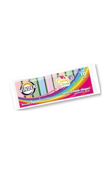 Vindex Candy Sponge Ekonomik Renkli Bulaşık Süngeri 10'lu Vindex Candy Sponge Ekonomik Renkli Bulaşık Süngeri 10'lu