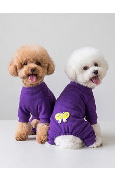 Butterfly Violet Köpek Tulumu Mor Renk 3d Yumuşak Kelebek Aksesuarlı Penye Köpek Kıyafeti Butterfly Violet Köpek Tulumu Mor Renk 3d Yumuşak Kelebek Aksesuarlı Penye Köpek Kıyafeti