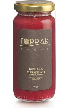 Toprak Doğal Şeker İlavesiz Kızılcık Marmelatı 280 G Toprak Doğal Şeker İlavesiz Kızılcık Marmelatı 280 G