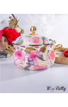 Miss Betty Rose Deluxe 20 Cm Emaye Tencere Miss-16895-05 Miss Betty Rose Deluxe 20 Cm Emaye Tencere Miss-16895-05