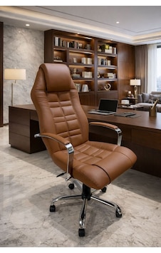 Noyan Yönetici Ofis Koltuğu Lüks Büro Koltuğu Ergonomik Yatar Mekanizmalı Deri Kahverengi Noyan Yönetici Ofis Koltuğu Lüks Büro Koltuğu Ergonomik Yatar Mekanizmalı Deri Kahverengi