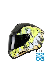 Axxis Draken S Trooper Kapalı Kask Mat Sarı - Siyah Axxis Draken S Trooper Kapalı Kask Mat Sarı - Siyah