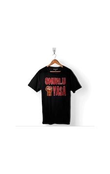 Onurlu Yaşa 1 Mayıs İşçi Bayramı Eylem Direniş Baskılı Tişört Unisex T-shirt 001