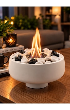 Technow Gbd-tr Taş Döküm Dumansız Masaüstü Şömine Ateş Çukuru 200ml Bioethanol+hazne Technow Gbd-tr Taş Döküm Dumansız Masaüstü Şömine Ateş Çukuru 200ml Bioethanol+hazne
