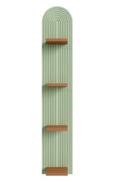 Fibrika Store Vertex Modern Duvar Saksılığı & Dekoratif Bitki Rafı Yeşil Kahverengi