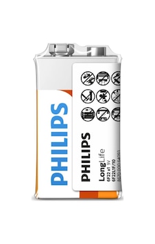 Philips Extra Çinko Pil 9v 6f22l1f Philips Extra Çinko Pil 9v 6f22l1f