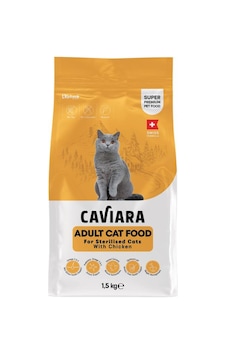 Caviara Tavuklu Kısırlaştırılmış Yetişkin Kedi Maması 1,5 Kg Caviara Tavuklu Kısırlaştırılmış Yetişkin Kedi Maması 1,5 Kg