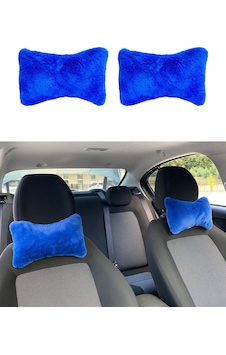 Northcity Yumuşak Peluş Ortopedik Araba Seyahat Boyun Yastığı 2'li Mavi - Kaza Anında Kafa Desteği Northcity Yumuşak Peluş Ortopedik Araba Seyahat Boyun Yastığı 2'li Mavi - Kaza Anında Kafa Desteği