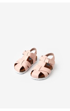 Le Mabelle Pembe Kafes Kız Çocuk Deri Sandalet Pembe