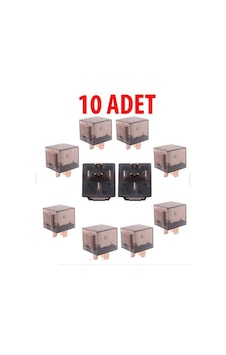 Mini Role Şeffaf 10 Adet Universl 40 Amper Şeffaf 5 Uçlu 12V Role N11.702