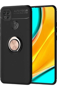 Xiaomi Redmi 9c Kılıf Zore Ravel Silikon Kapak Siyah-Rose Gold Xiaomi Redmi 9c Kılıf Zore Ravel Silikon Kapak Siyah-Rose Gold