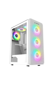 Rampage Helıos Mesh 550w 80+ Temperli Cam Rainbow Beyaz Atx Mid Tower Gaming Kasa Rampage Helıos Mesh 550w 80+ Temperli Cam Rainbow Beyaz Atx Mid Tower Gaming Kasa
