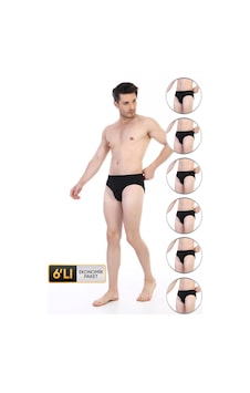 Çift Kaplan Erkek Süprem Siyah Slip 741 6'lı Ekonomik Paket Siyah Çift Kaplan Erkek Süprem Siyah Slip 741 6'lı Ekonomik Paket Siyah
