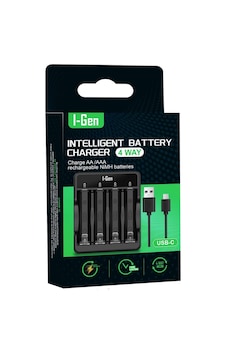 I-gen G400 4'lü Pil Şarj Aleti Aa/aaa Uyumlu Type-c Giriş Akıllı Hızlı Pil Şarj Cihazı Sku: Zeus8690010073815 I-gen G400 4'lü Pil Şarj Aleti Aa/aaa Uyumlu Type-c Giriş Akıllı Hızlı Pil Şarj Cihazı Sku: Zeus8690010073815