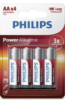 Philips LR6P4B/97 AA Alkalin Kalem Pil 4'lü Philips LR6P4B/97 AA Alkalin Kalem Pil 4'lü
