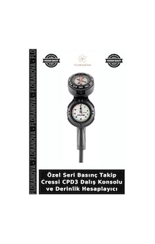 Özel Seri Basınç Takip Cressi Cpd3 Dalış Konsolu Ve Derinlik Hesaplayıcı