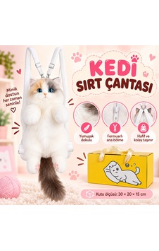 NessiWorld Büyük Kedi Sırt Çantası Sarı Beyaz NessiWorld Büyük Kedi Sırt Çantası Sarı Beyaz