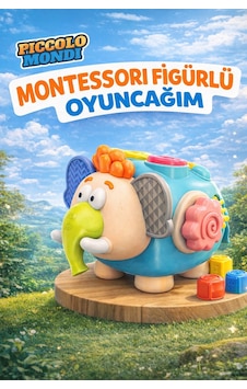 Montessori Figürlü Eğitici Duyu Oyuncağı 4+ Ay