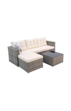Savanna Rehome Rattan Puflu L Köşe Koltuk 708 Diğer