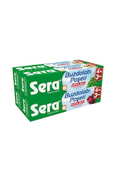 Sera 4 Al 3 Öde Orta Boy Buzdolabı Poşeti 20 x 4'lü 24 x 38 CM