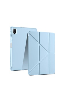 Aksesuarcim Huawei İle Uyumlu Matepad 11.5 2025/2023 Kılıf Silikon Yumuşak Kalem Bölmeli Esnek 4 Farklı Stand Olabilen Tablet Kılıfı Mavi Sku: Zeusb0gz455682 Arka Kapak