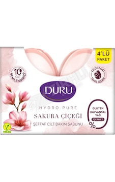 4 Adet Duru Hydro Pure Sabun Sakura 4x135 Gr 4 Adet Duru Hydro Pure Sabun Sakura 4x135 Gr