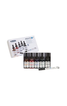 Schmincke : Aqua Drop Sıvı Sulu Boya Seti 5 Renk X 30 Ml + Liner Schmincke : Aqua Drop Sıvı Sulu Boya Seti 5 Renk X 30 Ml + Liner