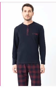 Erdem Erkek Kışlık Pijama Takımı Dfn1007 Lacivert Erdem Erkek Kışlık Pijama Takımı Dfn1007 Lacivert
