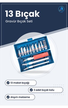 Hobi Gravür Ahşap Heykel Çömlek Oyma Maket Bıçak Seti Alaşım Kesi