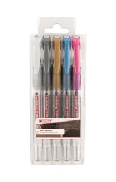 Edding Crystal Jelly 5'li Poşet Metalik Beyaz 0,7mm Standart Edding Crystal Jelly 5'li Poşet Metalik Beyaz 0,7mm Standart