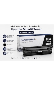 Hp Laserjet Pro P1102w İle Uyumlu, Toner / Ce285a / 85a Hp Laserjet Pro P1102w İle Uyumlu, Toner / Ce285a / 85a