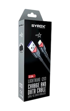 Syrox C93 2.0A Lightning Şarj Data Kablosu Syrox C93 2.0A Lightning Şarj Data Kablosu