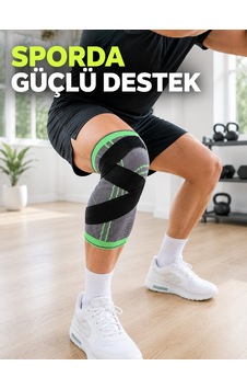 Emvera Örme Sporcu Dizliği Ayarlanabilir Çapraz Destek Bantlı Esnek Diz Koruyucu Sarı Emvera Örme Sporcu Dizliği Ayarlanabilir Çapraz Destek Bantlı Esnek Diz Koruyucu Sarı